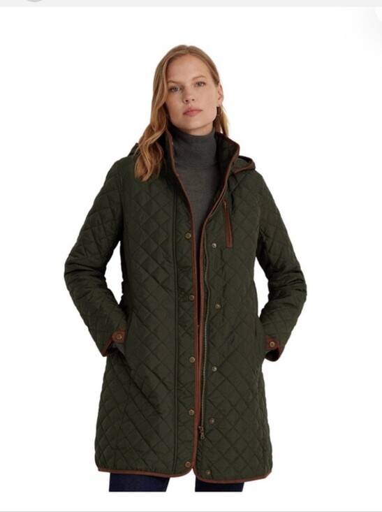 Lauren Ralph Lauren Jackets & Blazers - Lauren Ralph Lauren Olive Quilted Barn Coat Field Jacket Women XL